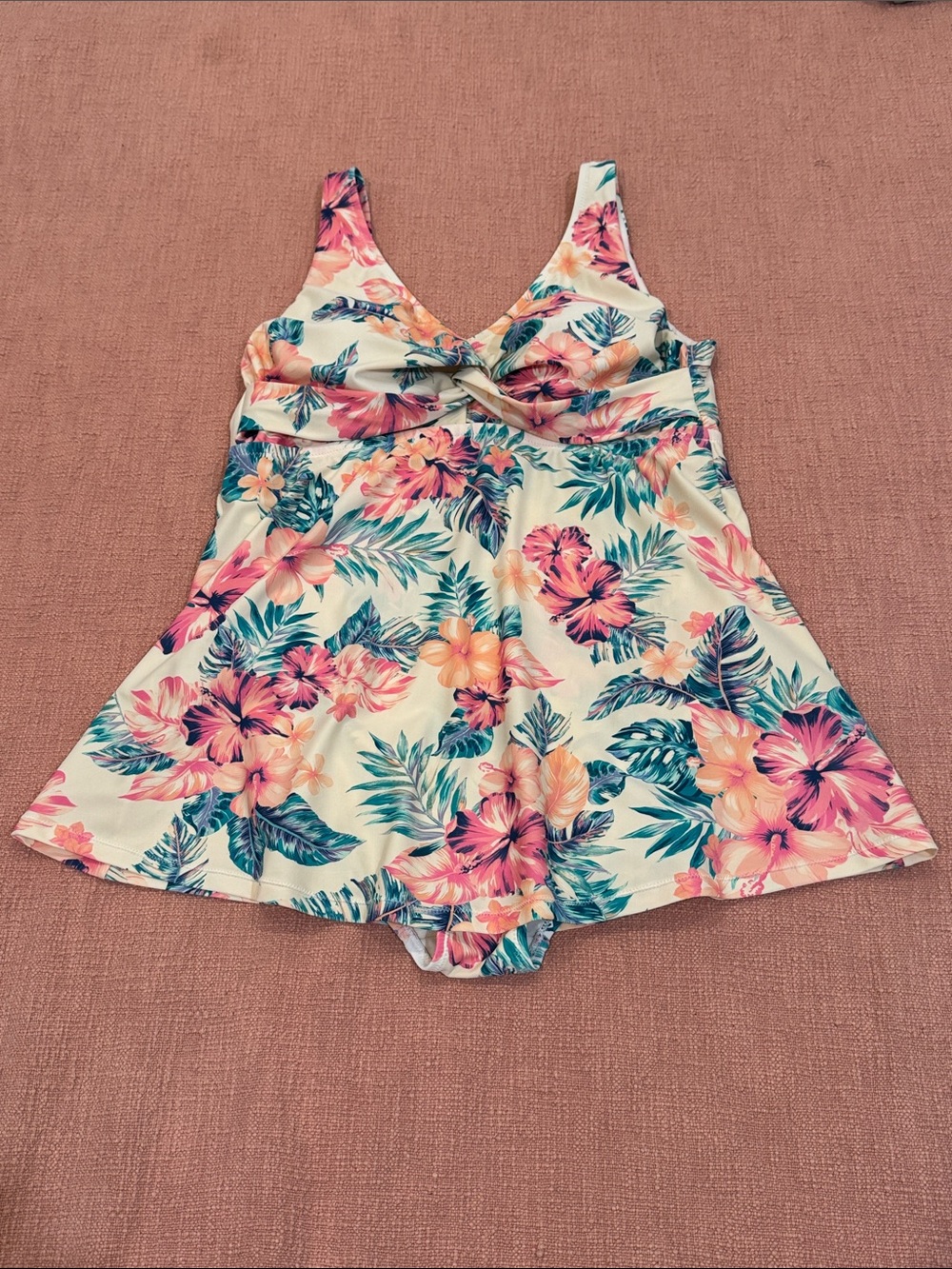 Raisins Curve Floral One-Piece Swim suit Dress - generous cup size